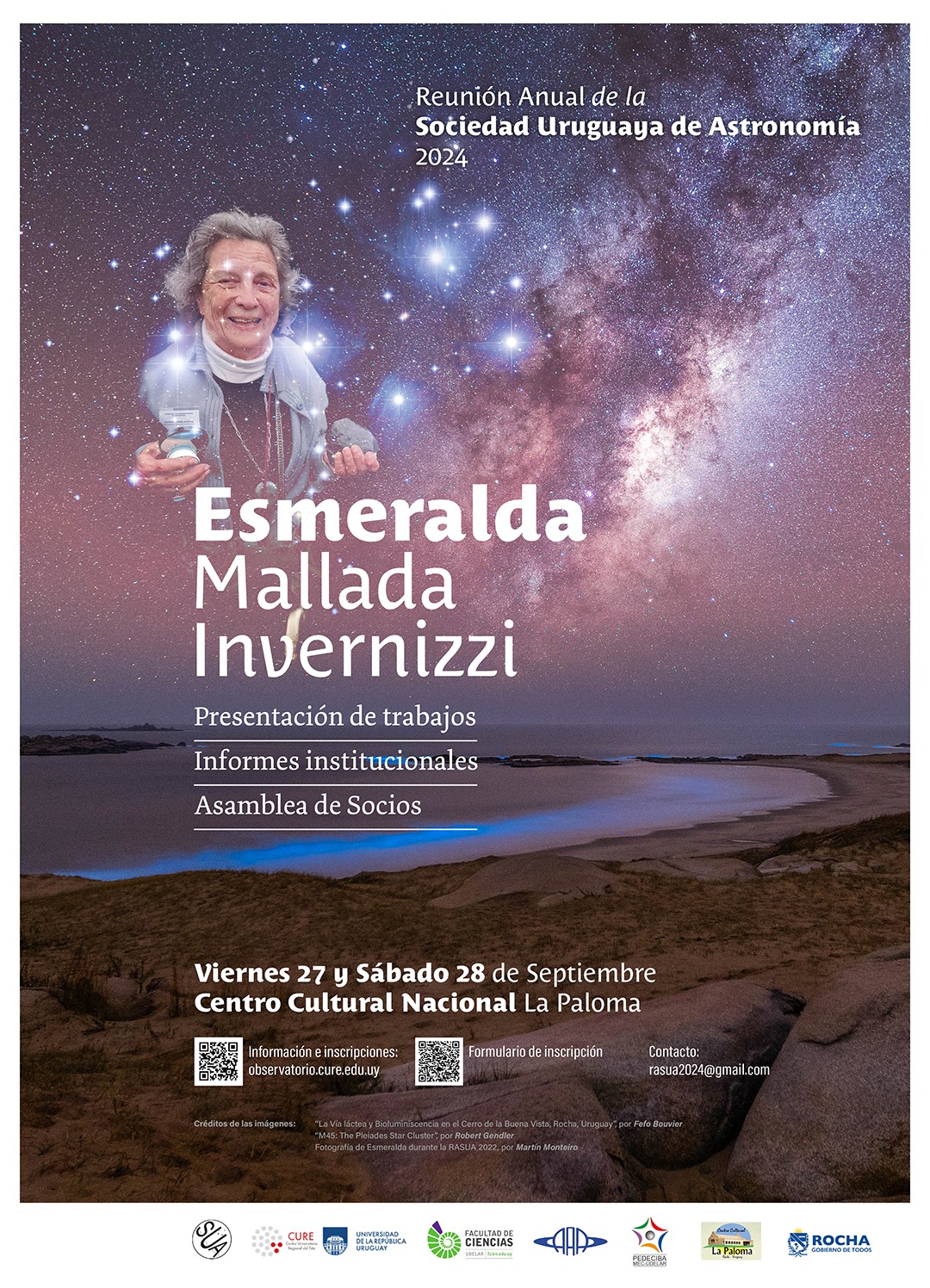 Afiche para Reunión anual de la Sociedad Uruguaya de Astronomía