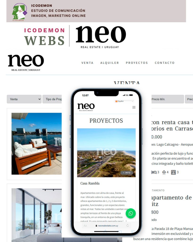Sitio web de neo Real estate